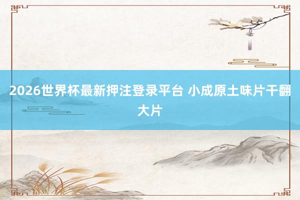 2026世界杯最新押注登录平台 小成原土味片干翻大片